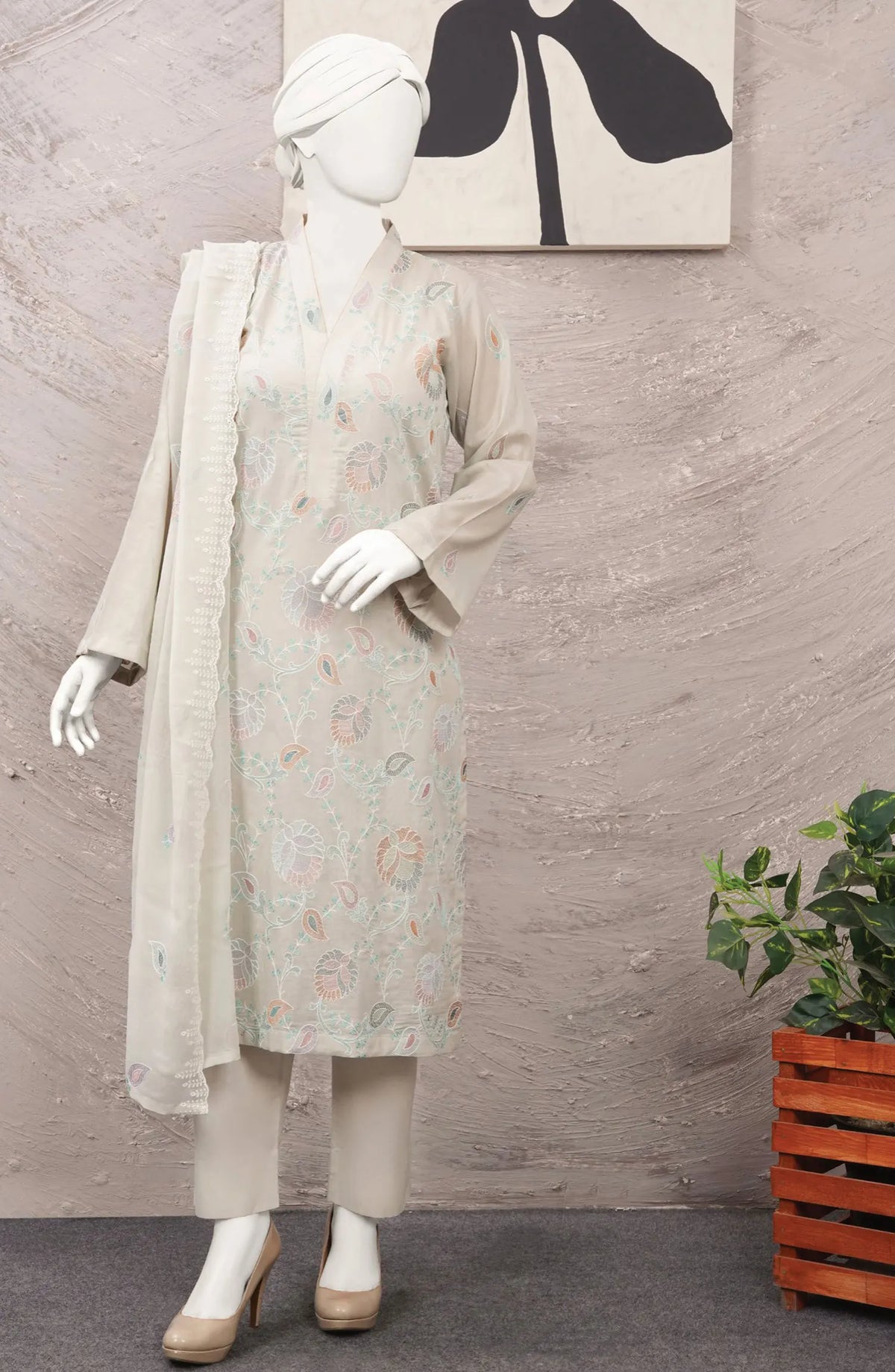 Dukhtar Embroidered Lawn Collection 2024 - Design 07