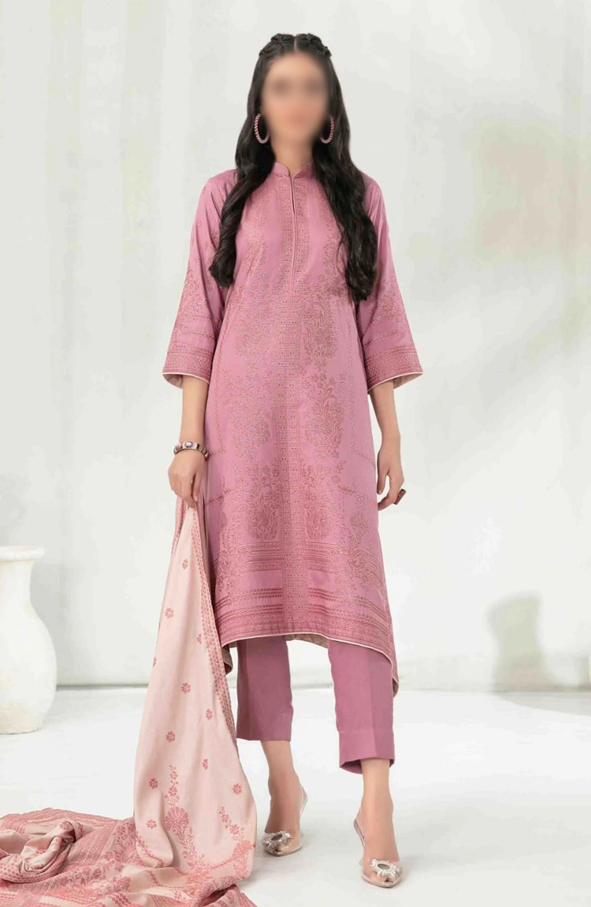 Meeza - Staple Banarsi 3pcs Collection 2024 - D-3803