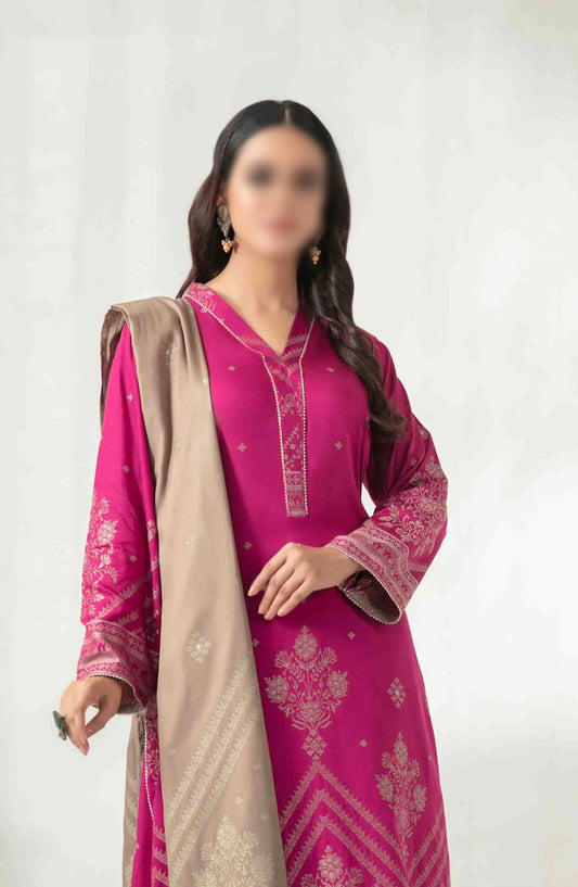Meeza - Staple Banarsi 3pcs Collection 2024 - D-3809
