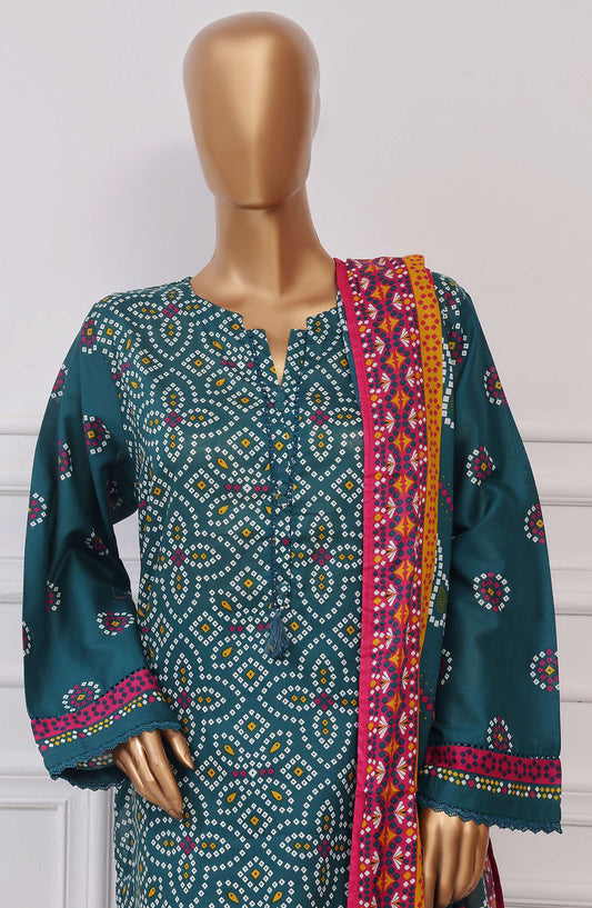 Sadabahar Printed Lawn Stitched 3 Piece Suit - D-08 - SBD25PLCV4 - Blue - Summer Collection