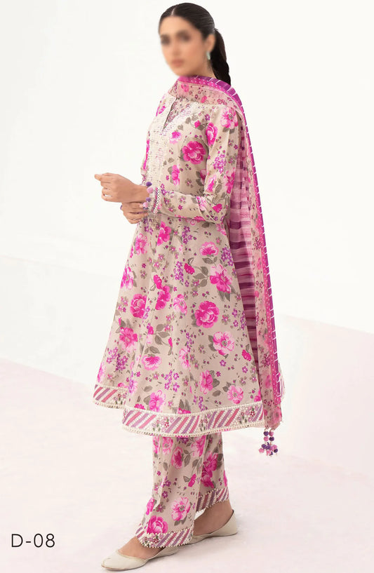 Delia By Jazmin Lawn Collection 2024 - D 08