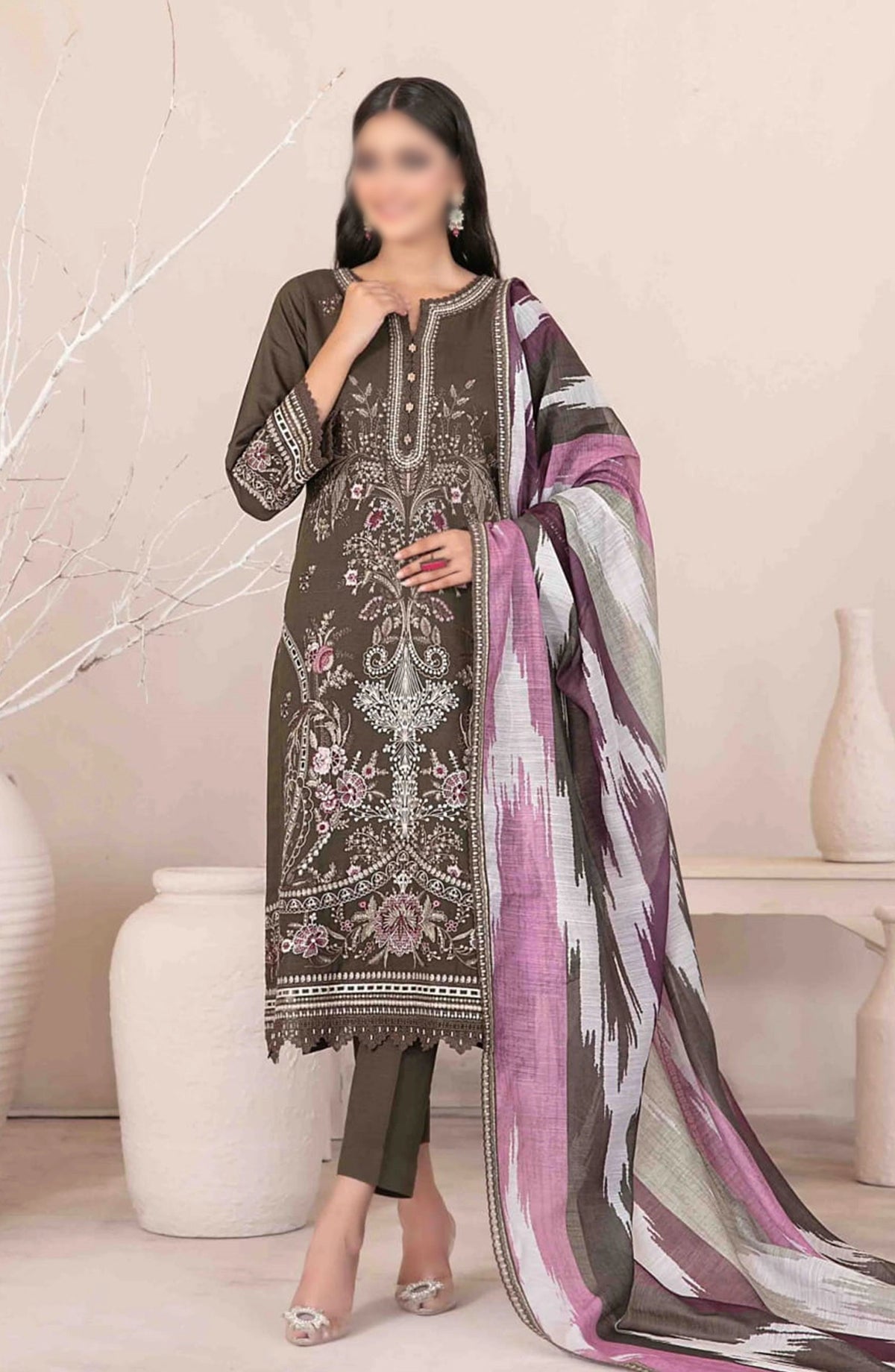 Oraibia - Embroidered Viscose Collection 2024 - D-1044