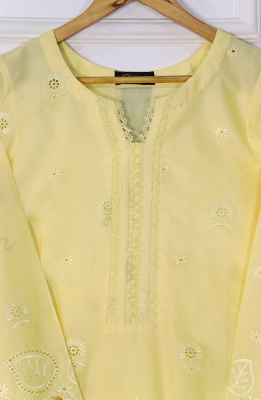 Emerge Embroidered Lawn Stitched 3 Piece Suit - D-10 - EM25CL3 - Yellow - Summer Collection