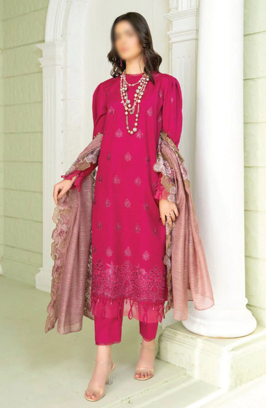 Baad- e- Baharaan Chikankari Collection with Fancy Dupatta - Design 10