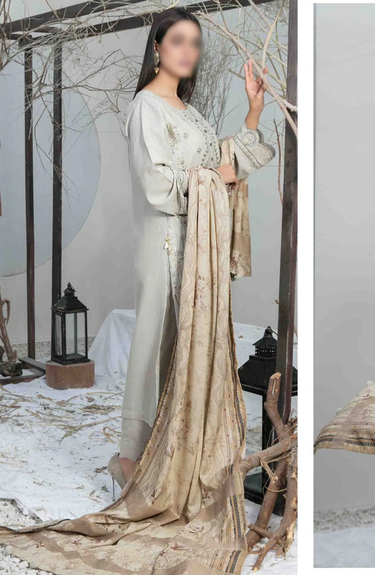 Leesha Embroidered Chawal Karandi Collection - D 1174
