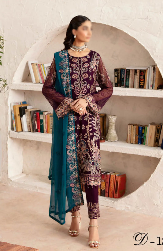 Ramsha Rangoon Chiffon Collection Vol 12 - D 1211