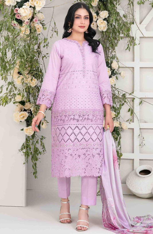 Saija by Tawakkal Fabric Embroidered Lawn Unstitched 3 Piece Suit - D-1236 - TF25SSS - Purple - Summer Collection