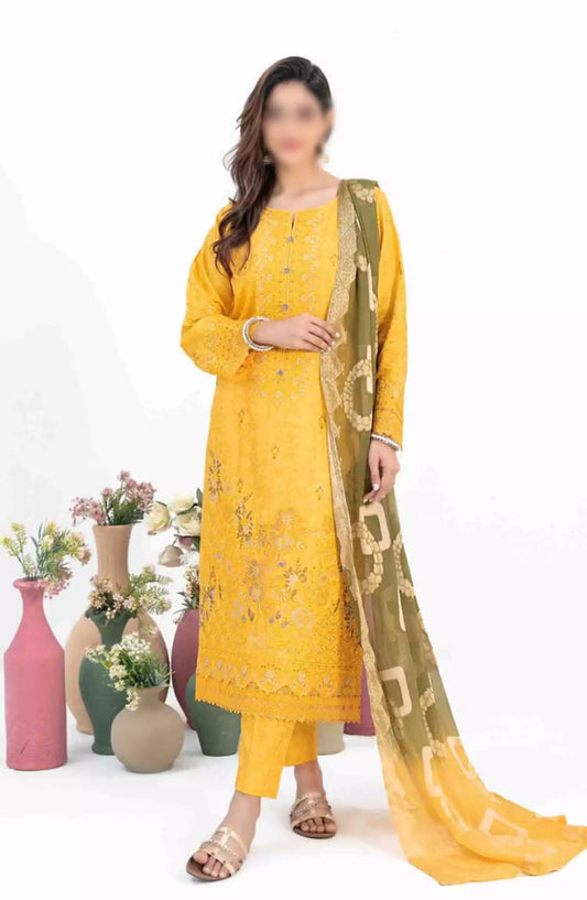 Sira - Embroidered Viscose Jacquard Collection - D-1314