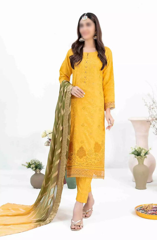 Sira - Embroidered Viscose Jacquard Collection - D-1315