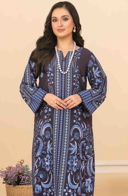 Minel by Tawakkal Fabric Printed Lawn Stitched 2 Piece Suit - D-1442 - TF25MLP - Blue - Summer Collection