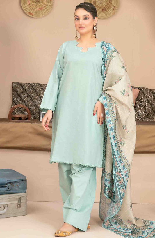 Pushpa by Tawakkal Fabric Printed Lawn Stitched 3 Piece Suit - D-1539 - TF25PS - Blue - Summer Collection