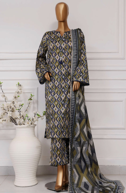 Sadabahar Printed Lawn Stitched 3 Piece Suit - D-18 - SBD25PLCV4 - Blue - Summer Collection