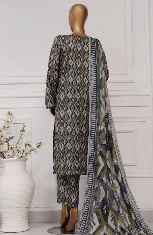 Sadabahar Printed Lawn Stitched 3 Piece Suit - D-18 - SBD25PLCV4 - Blue - Summer Collection