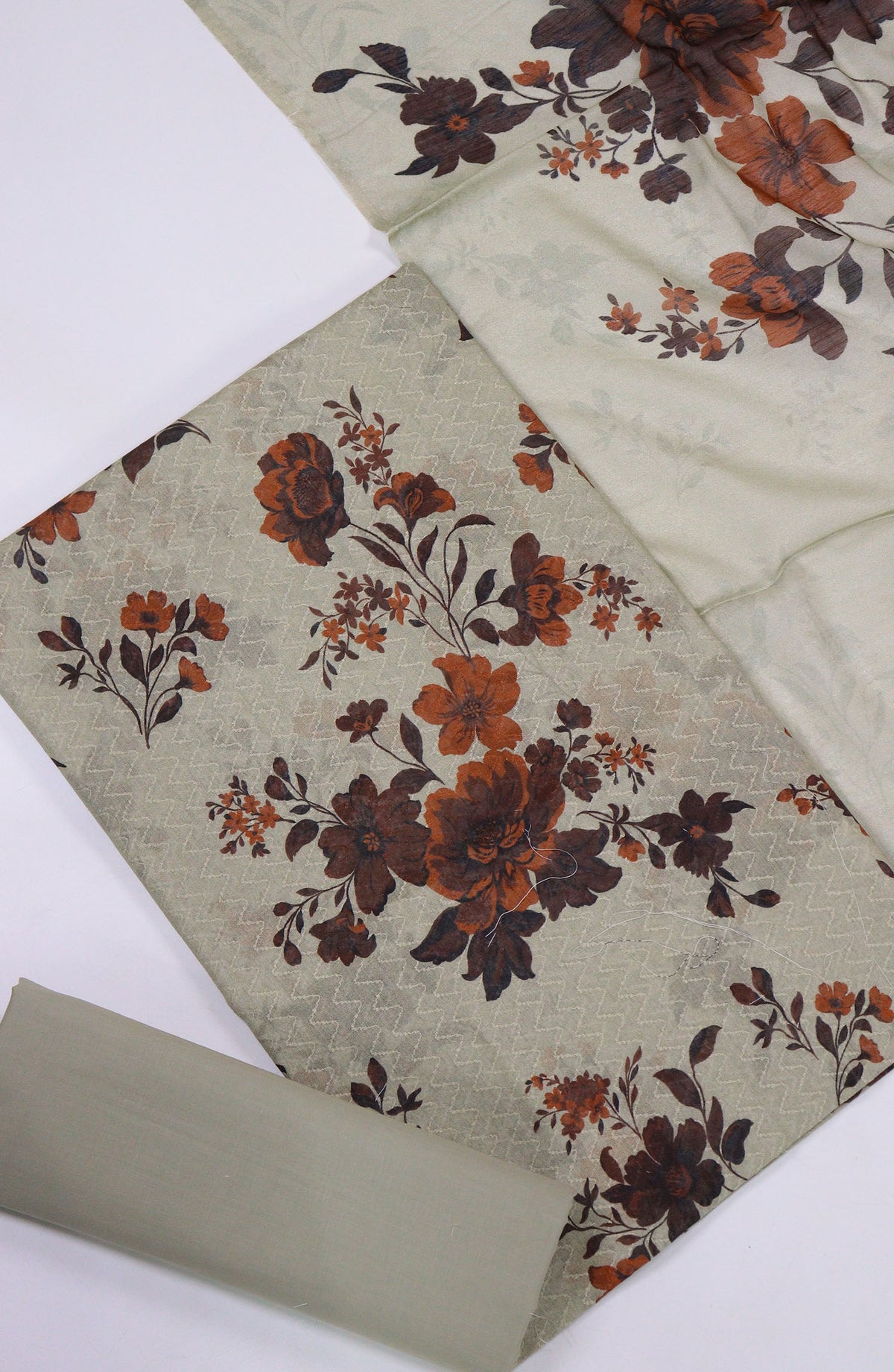 Maya by Amna Khadija Printed Lawn Unstitched 3 Piece Suit - D-19 - AM25MPPSL - Grey - Summer Collection