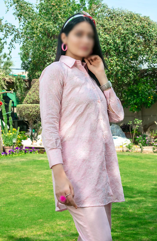 Kiraz Schiffli Jaal Embroidered Slub Lawn 2-pcs Collection 2024 - D 2026