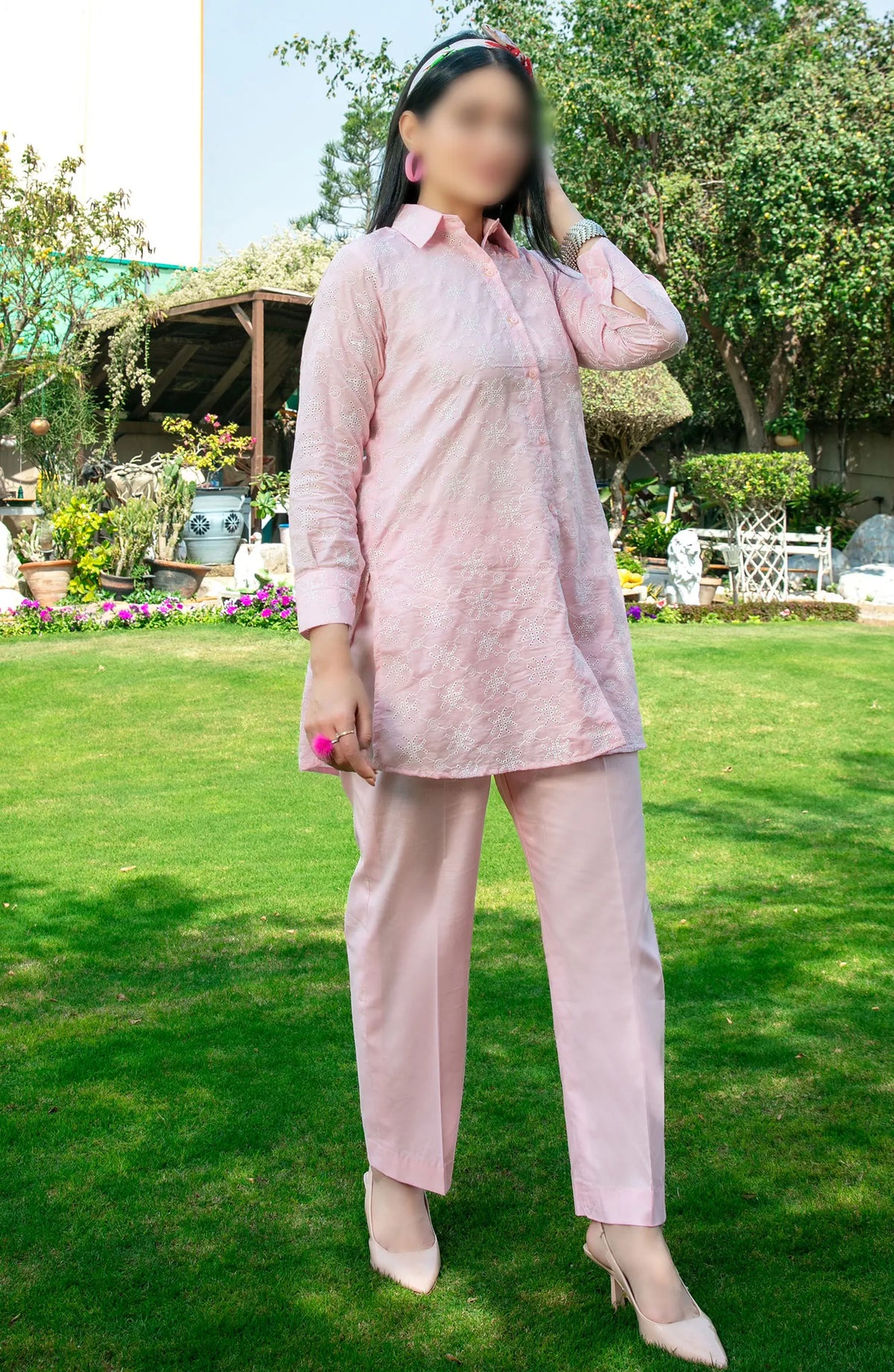Kiraz Schiffli Jaal Embroidered Slub Lawn 2-pcs Collection 2024 - D 2026