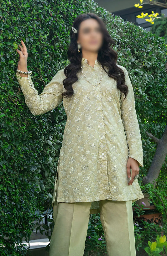 Kiraz Schiffli Jaal Embroidered Slub Lawn 2-pcs Collection 2024 - D 2031