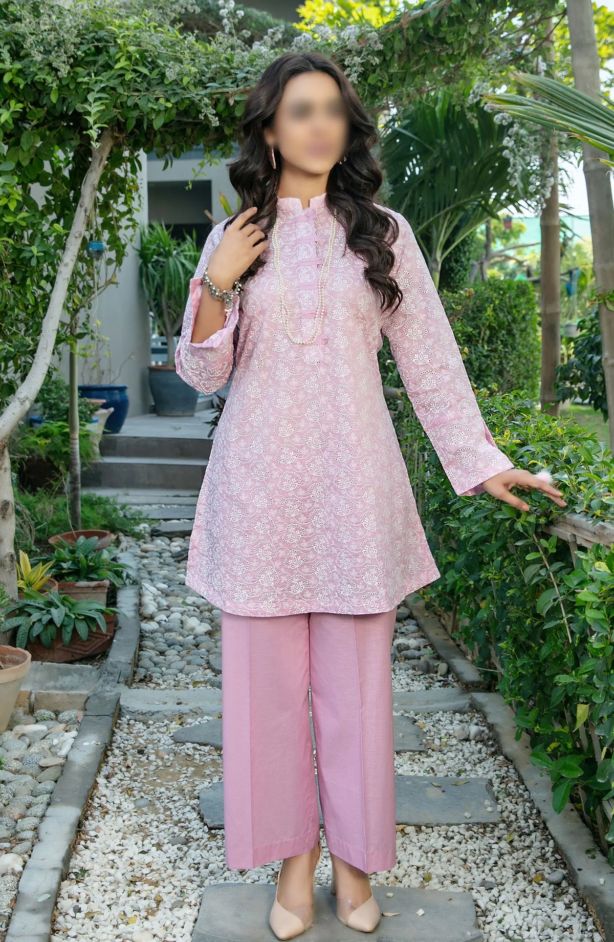 Kiraz Schiffli Jaal Embroidered Slub Lawn 2-pcs Collection 2024 - D 2032