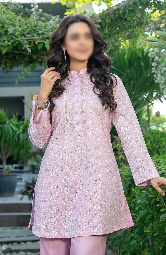 Kiraz Schiffli Jaal Embroidered Slub Lawn 2-pcs Collection 2024 - D 2032