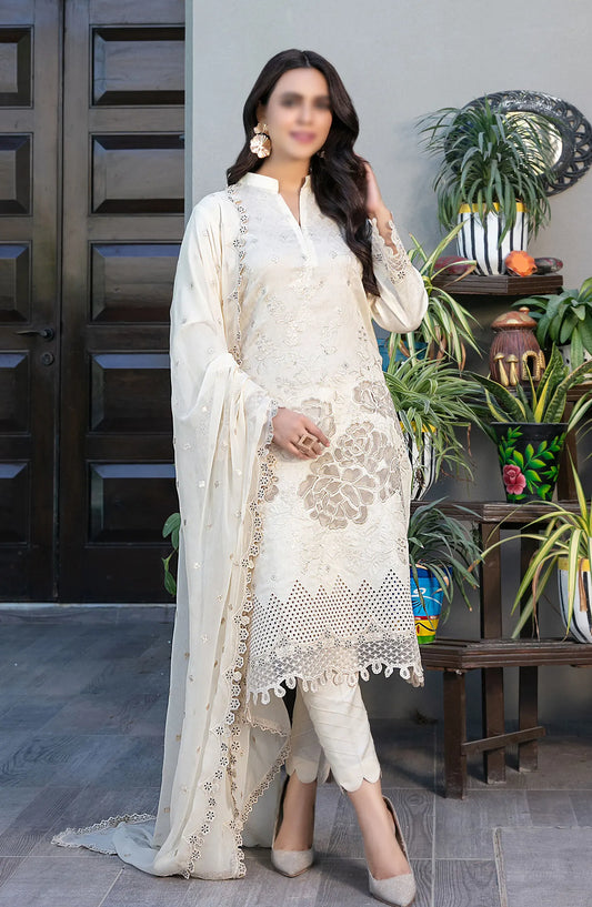 Marzhan - Fancy Jacquard Lawn Collection By Tawakkal Fabrics - D 2076