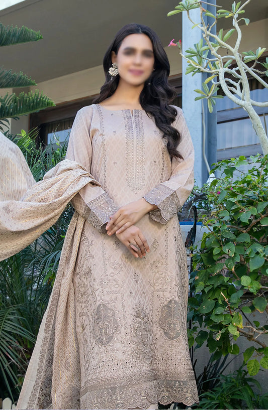 Marzhan - Fancy Jacquard Lawn Collection By Tawakkal Fabrics - D 2078