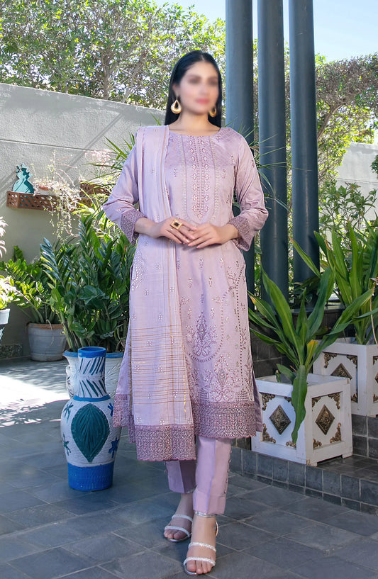 Marzhan - Fancy Jacquard Lawn Collection By Tawakkal Fabrics - D 2079