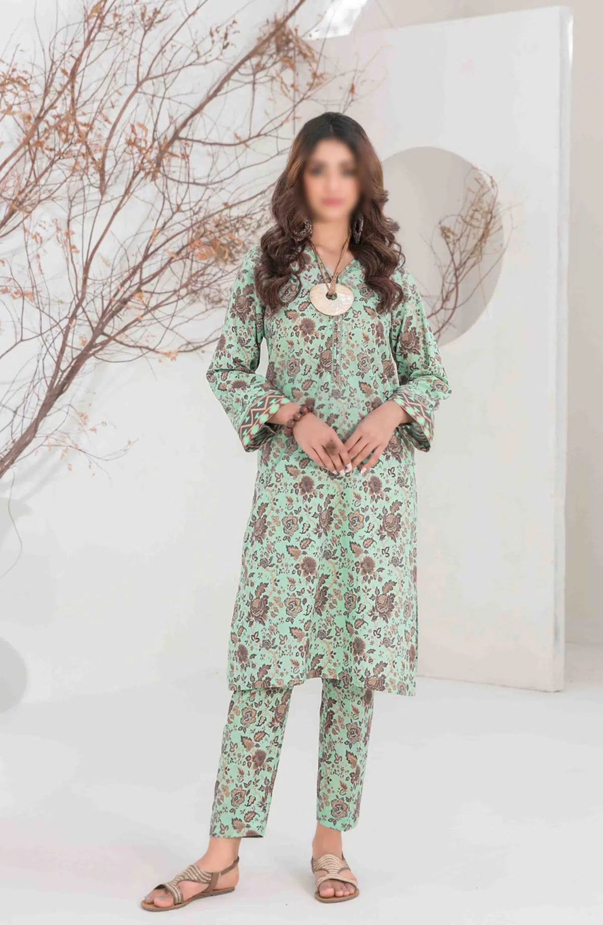 DIVANI VOL II Stitched Digital Printed 2pcs Collection 2024 - D 2125