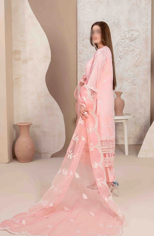 LEMA Fancy Heavy Embroidered Lawn Collection 2024 - D 2172