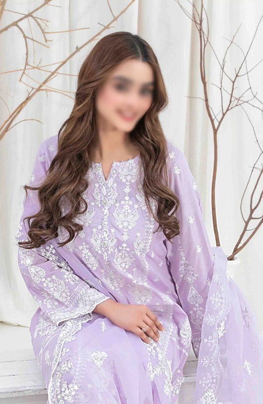 AENI Semi Stitched Fancy Embroidered Lawn Collection 2024 - D 2205