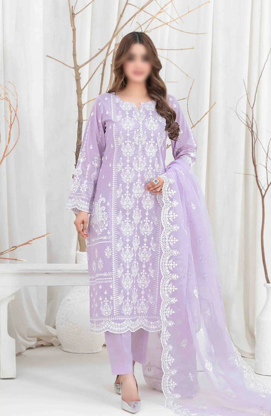AENI Semi Stitched Fancy Embroidered Lawn Collection 2024 - D 2205