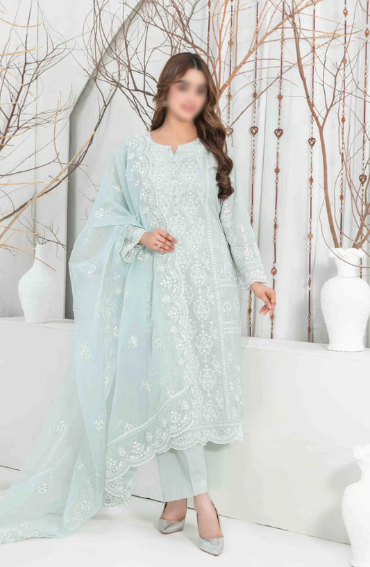 AENI Semi Stitched Fancy Embroidered Lawn Collection 2024 - D 2206