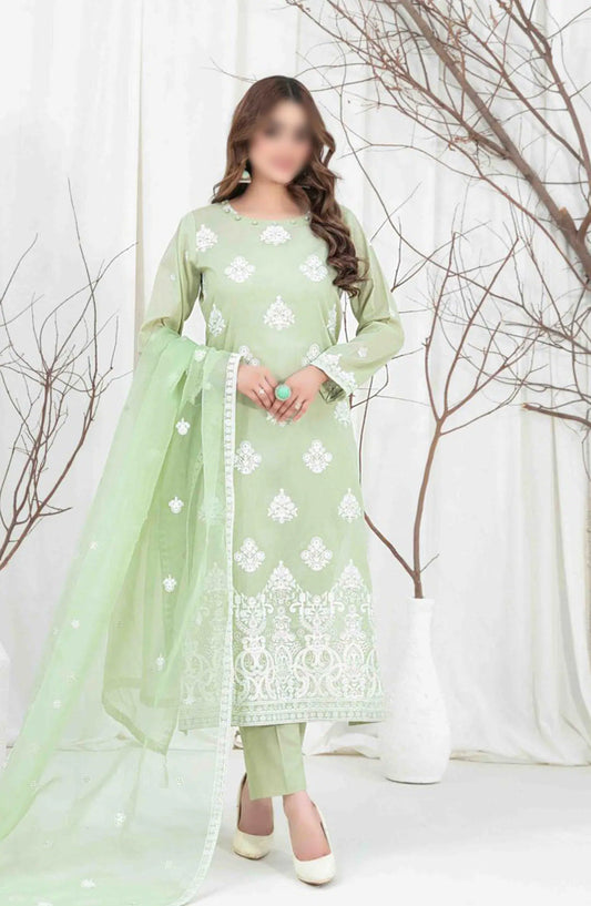 AENI Semi Stitched Fancy Embroidered Lawn Collection 2024 - D 2210