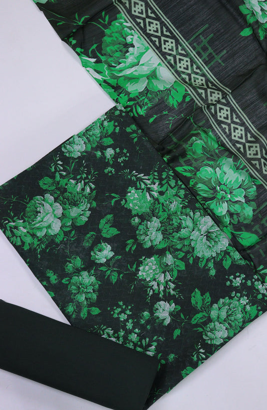 Maya by Amna Khadija Printed Lawn Unstitched 3 Piece Suit - D-22 - AM25MPPSL - Green - Summer Collection