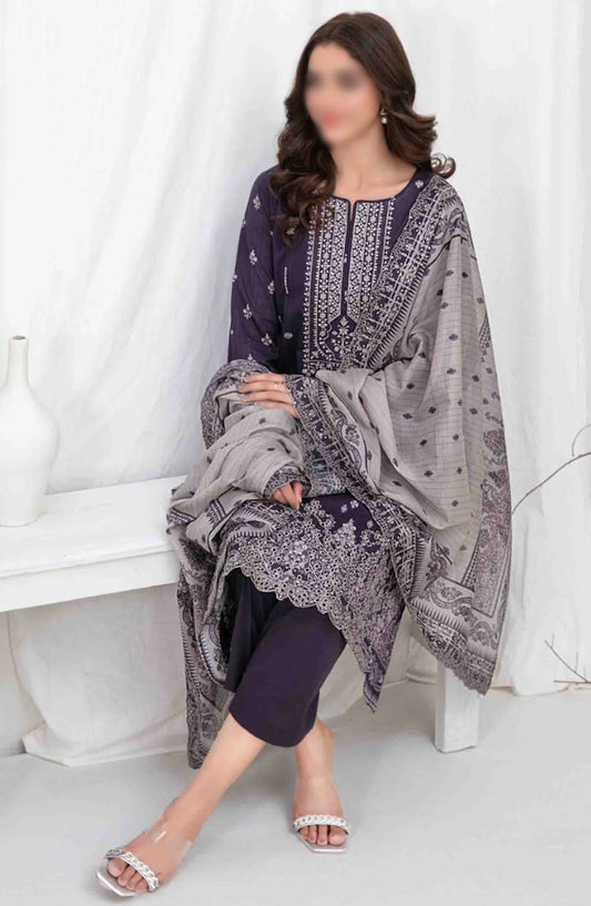 Lamiyah - Embroidered Digital Printed Lawn Collection 2024 - D 2460
