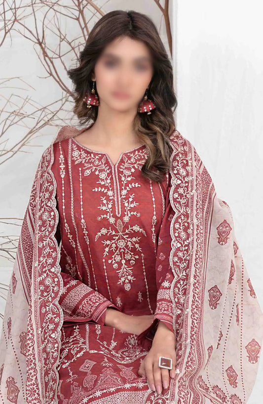 Lamiyah - Embroidered Digital Printed Lawn Collection 2024 - D 2466