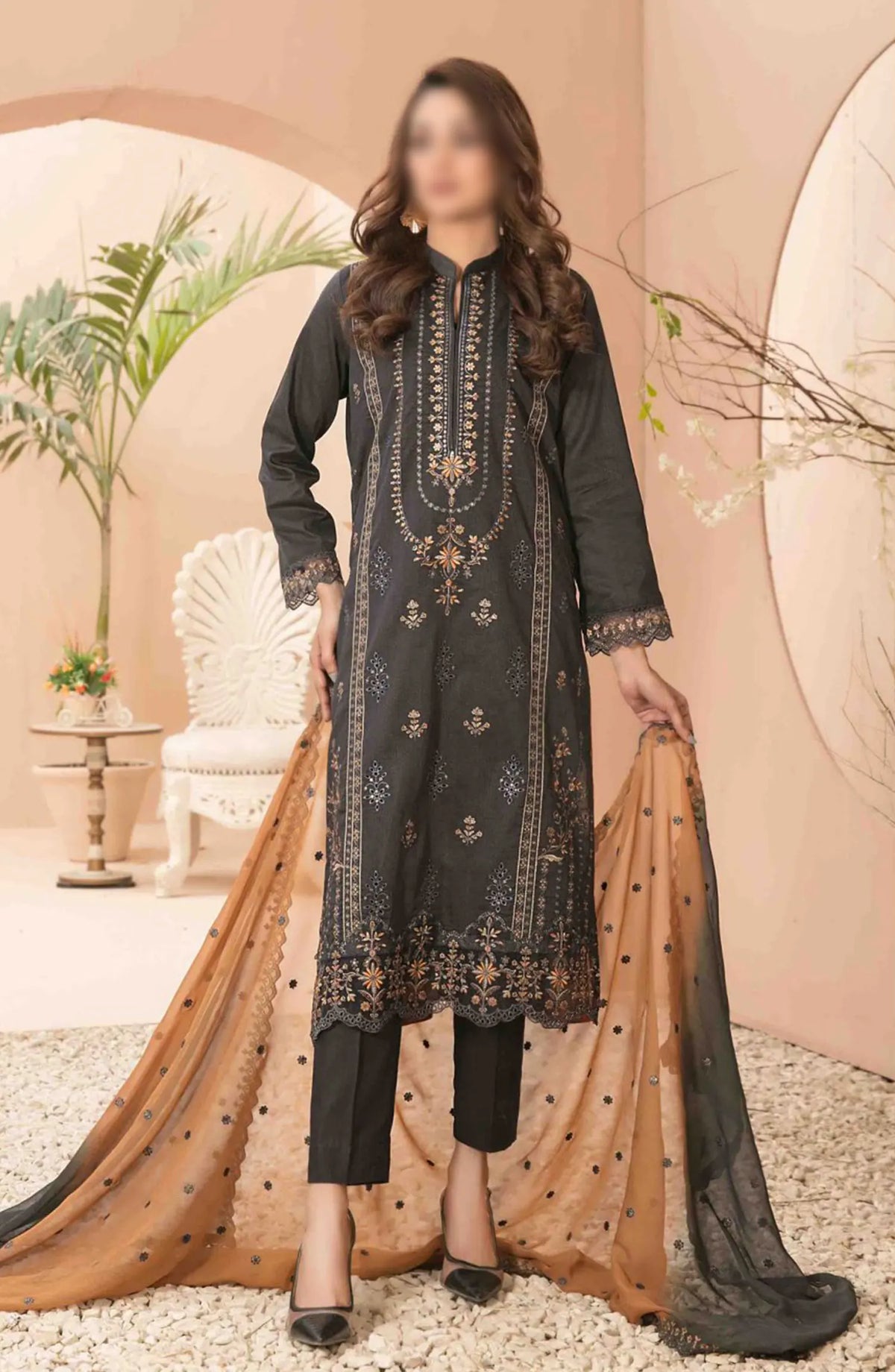 Narina - Embroidered Digital Printed Lawn Collection By Tawakkal Fabrics - D 2468