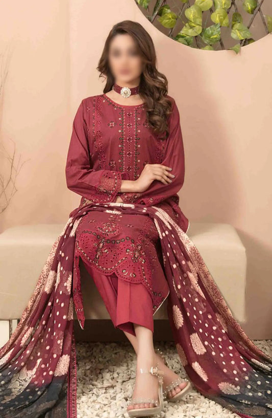 Narina - Embroidered Digital Printed Lawn Collection By Tawakkal Fabrics - D 2469