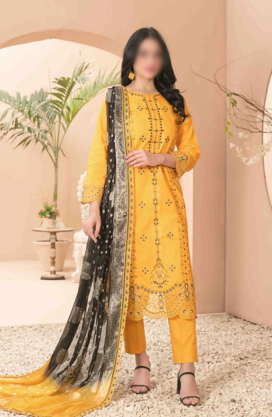Narina - Embroidered Digital Printed Lawn Collection By Tawakkal Fabrics - D 2470