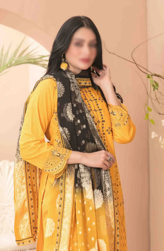 Narina - Embroidered Digital Printed Lawn Collection By Tawakkal Fabrics - D 2470