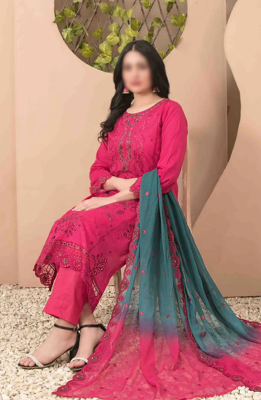 Narina - Embroidered Digital Printed Lawn Collection By Tawakkal Fabrics - D 2473