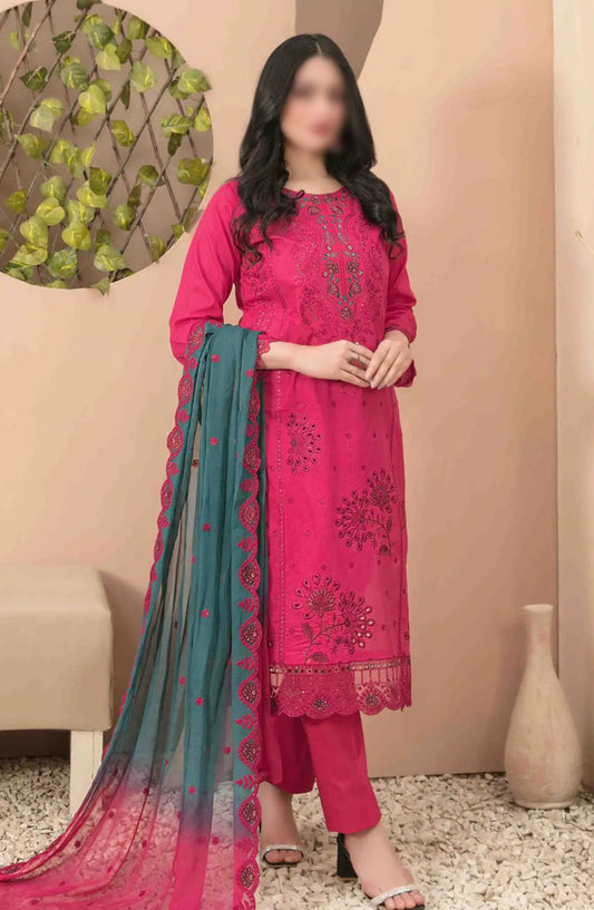 Narina - Embroidered Digital Printed Lawn Collection By Tawakkal Fabrics - D 2473