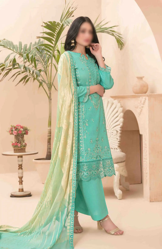 Narina - Embroidered Digital Printed Lawn Collection By Tawakkal Fabrics - D 2474