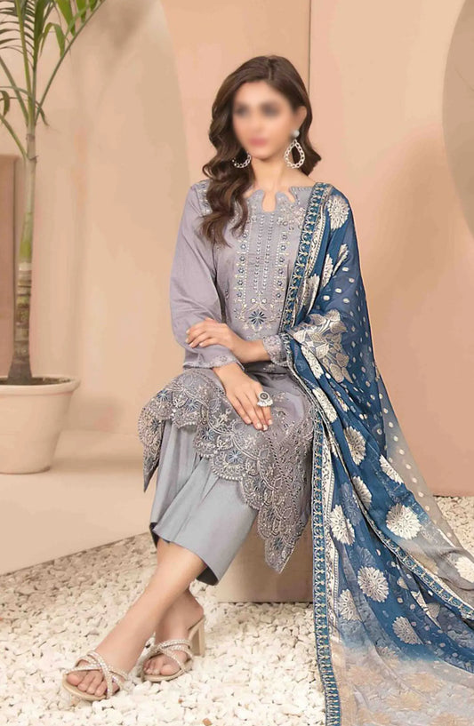 Narina - Embroidered Digital Printed Lawn Collection By Tawakkal Fabrics - D 2475