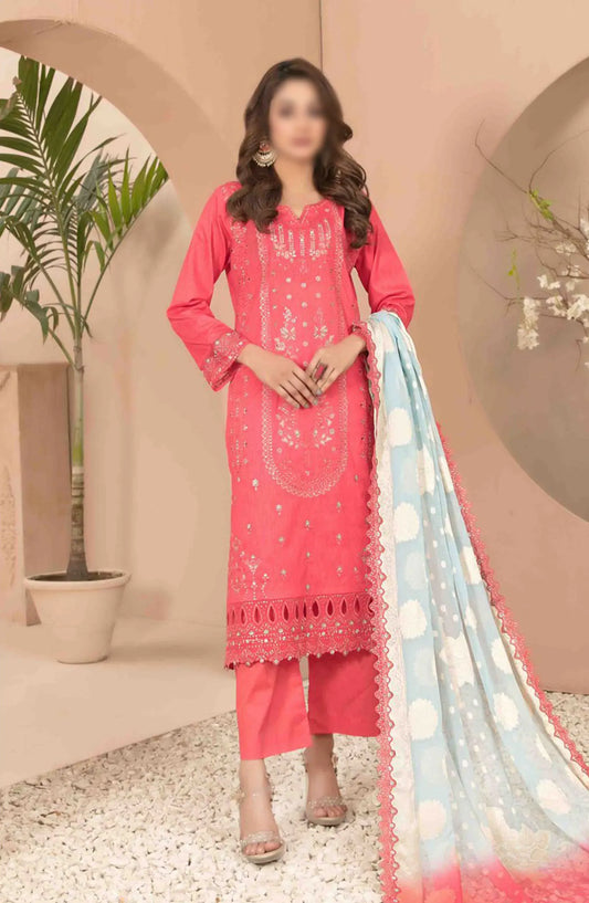 Narina - Embroidered Digital Printed Lawn Collection By Tawakkal Fabrics - D 2476