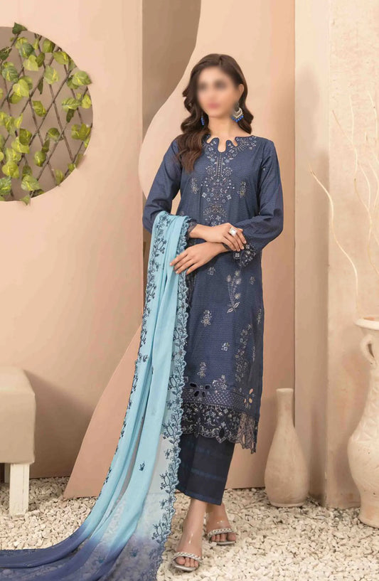 Narina - Embroidered Digital Printed Lawn Collection By Tawakkal Fabrics - D 2477