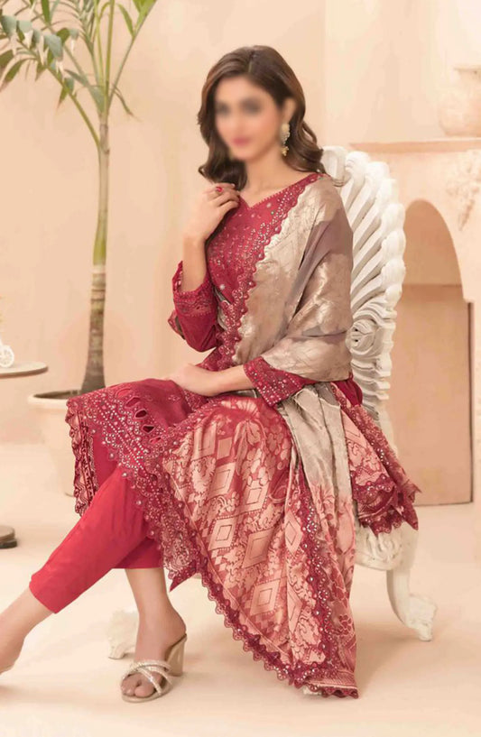 Narina - Embroidered Digital Printed Lawn Collection By Tawakkal Fabrics - D 2478