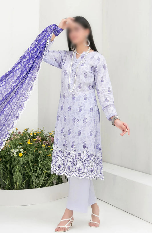 Gulposh - Embroidered Digital Printed Lawn Collection 2024 - D 2511