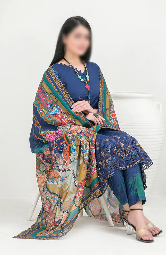Gulposh - Embroidered Digital Printed Lawn Collection 2024 - D 2514