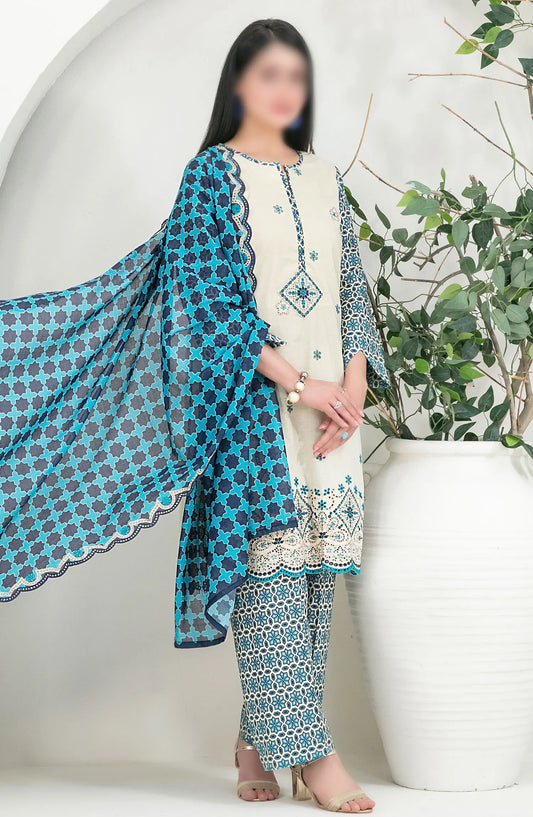 Gulposh - Embroidered Digital Printed Lawn Collection 2024 - D 2518