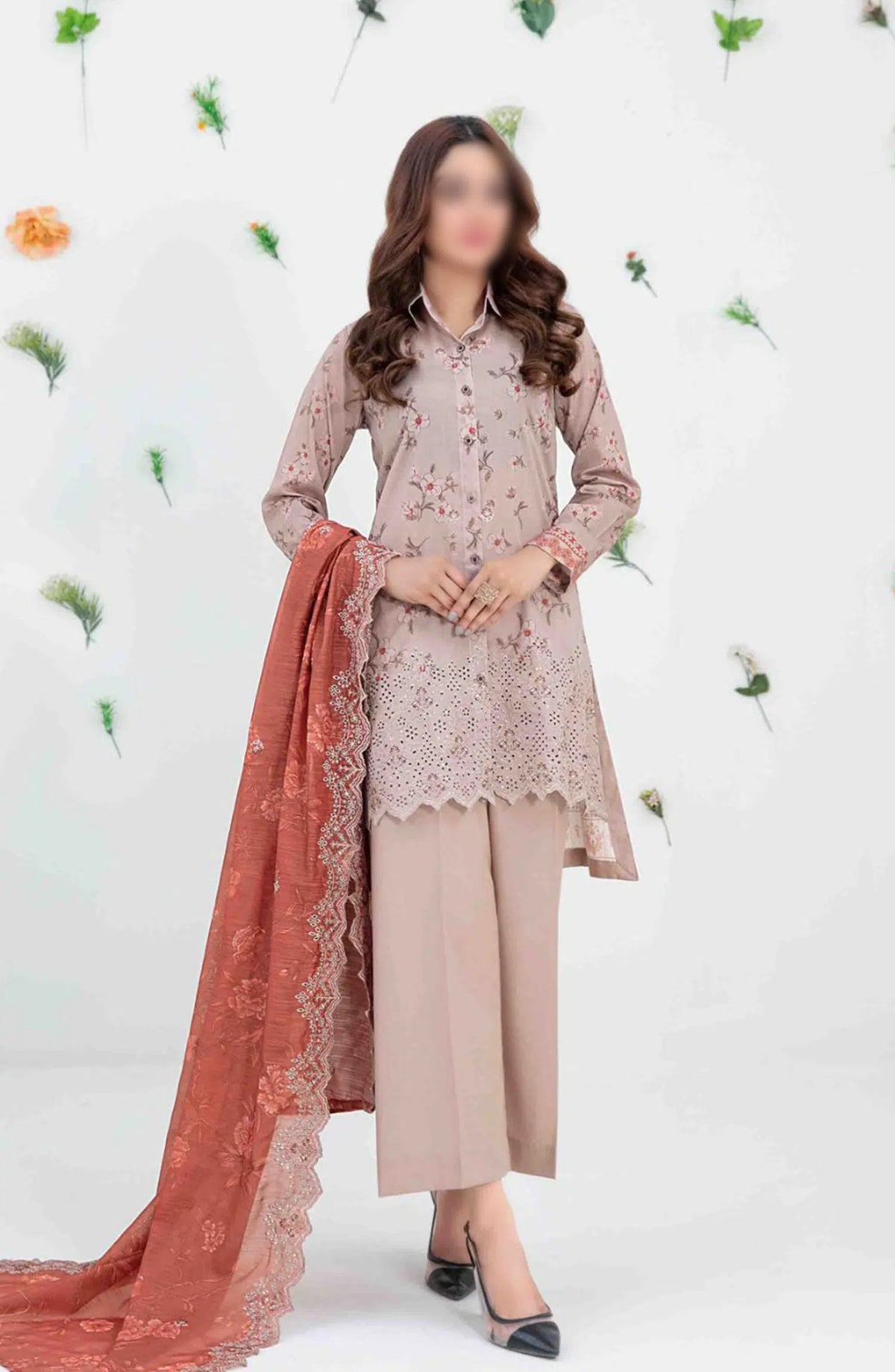 Talayeh - Embroidered Digital Lawn Collection 2024 - D 2551